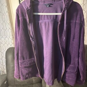 Lands' End Women's Purple Utility Jacket
